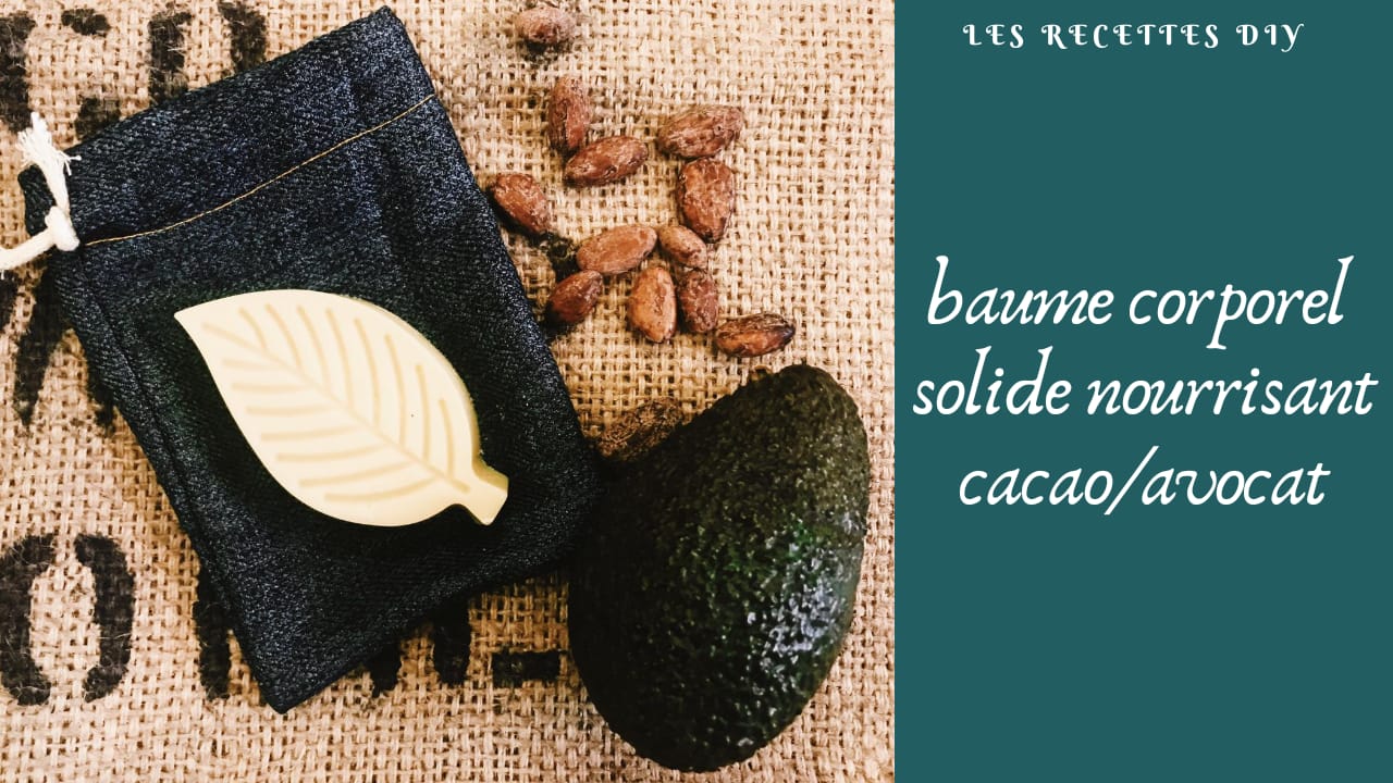 Recette de baume solide pour le corps au cacao
