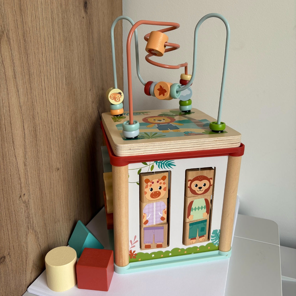 Cube de motricité « Jungle Friends » en bois