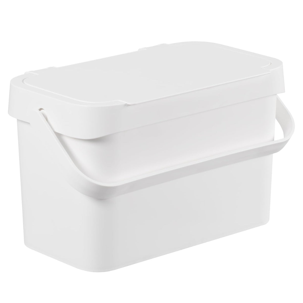 Seau à compost et déchets alimentaires 5 L - blanc