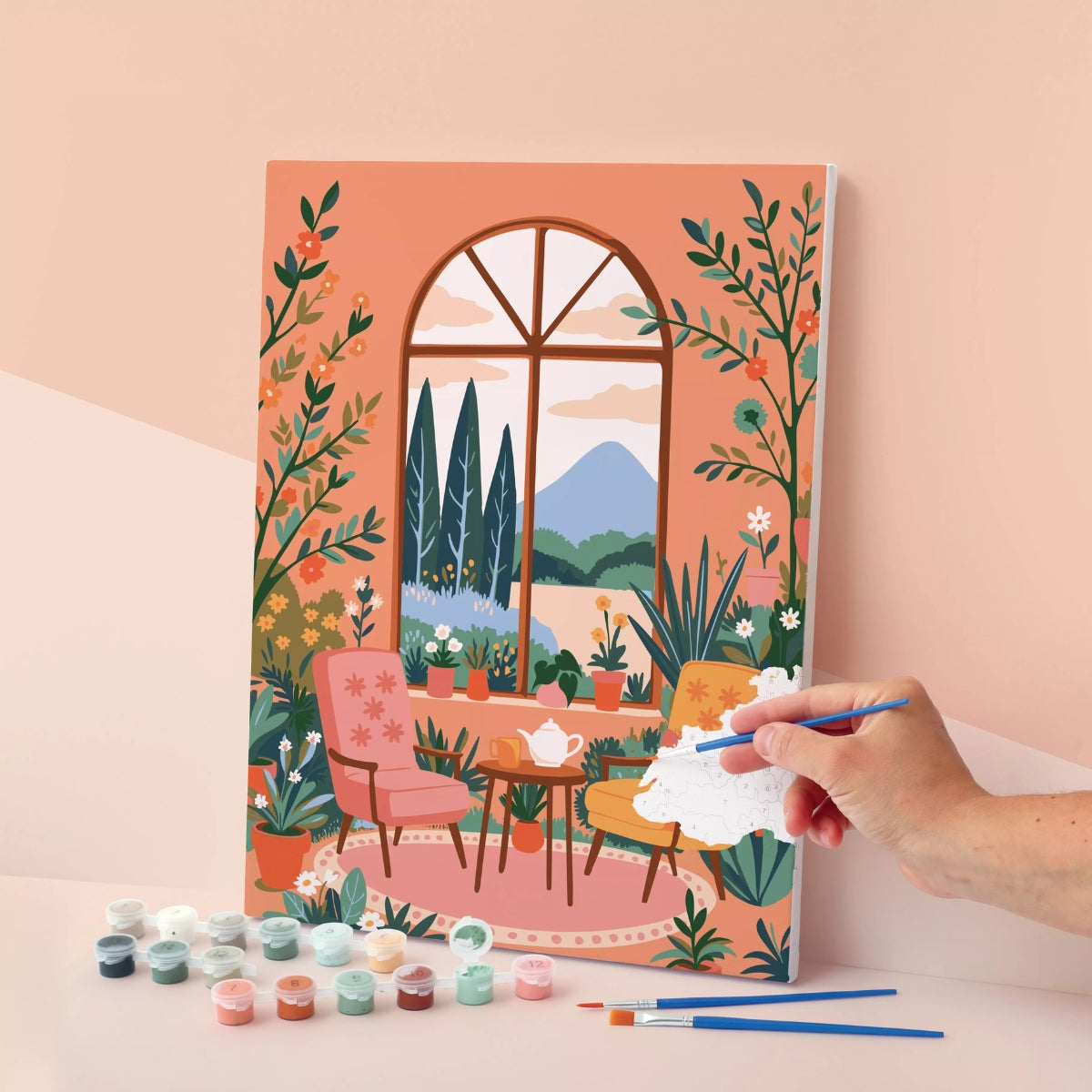 Kit Peinture au Numéro 30 x 40 cm – Jardin d’Hiver