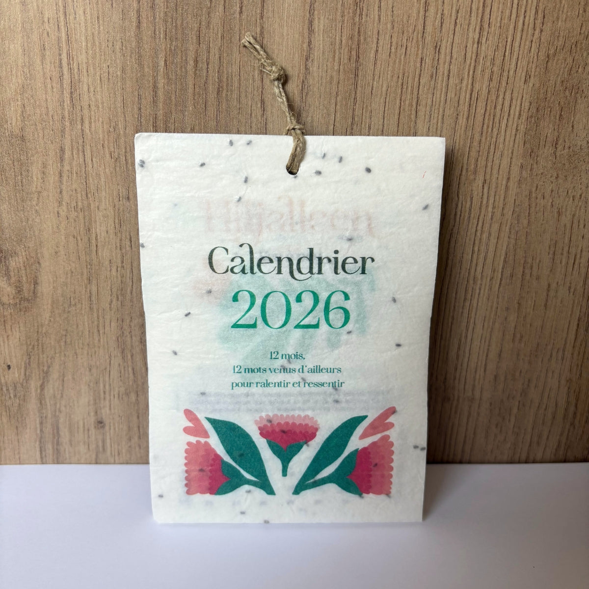 Calendrier ensemencé à planter 2026 - Mots d'ailleurs A6