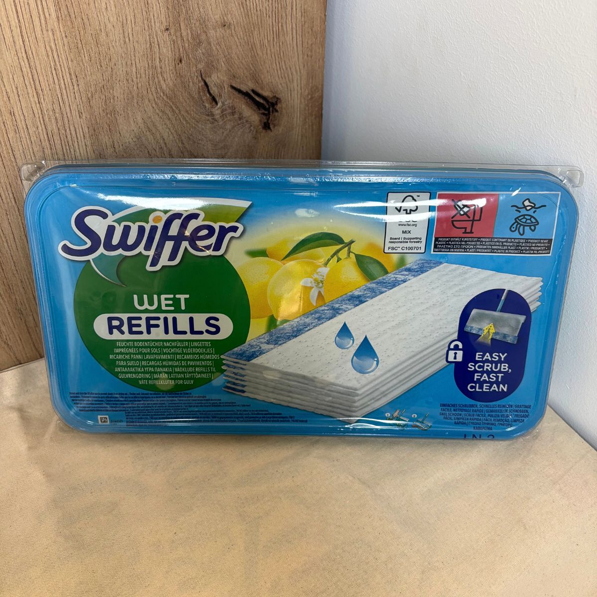 Swiffer Lingettes Poussières Imprégnées Parfum Citron – Boîte de 10