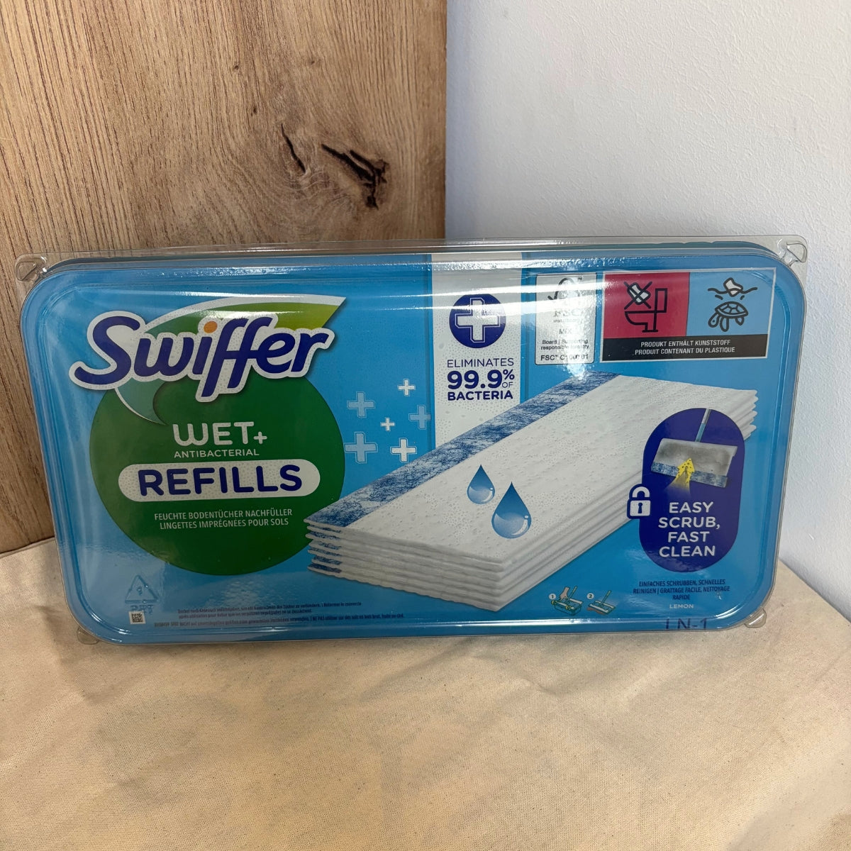 Swiffer Serpillère Humide Antibactérienne – Recharge x10 Lingettes