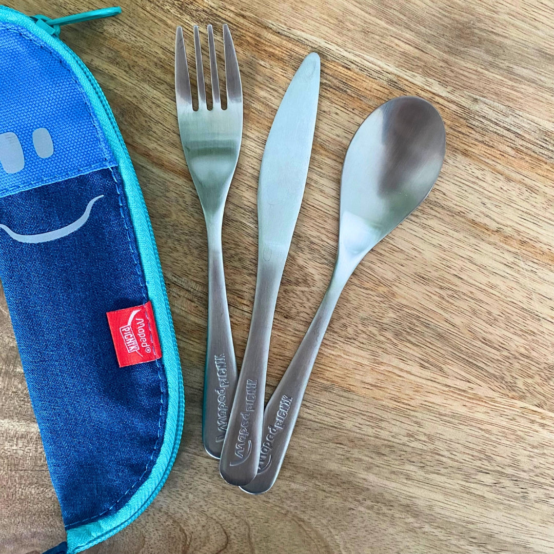 Set de couverts réutilisables et son étui
