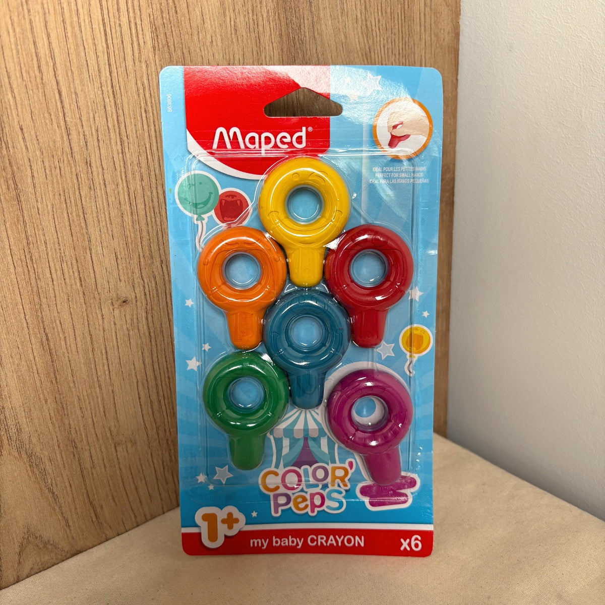 Maped Colorpep’s Baby – 6 crayons de cire non toxiques dès 18 mois