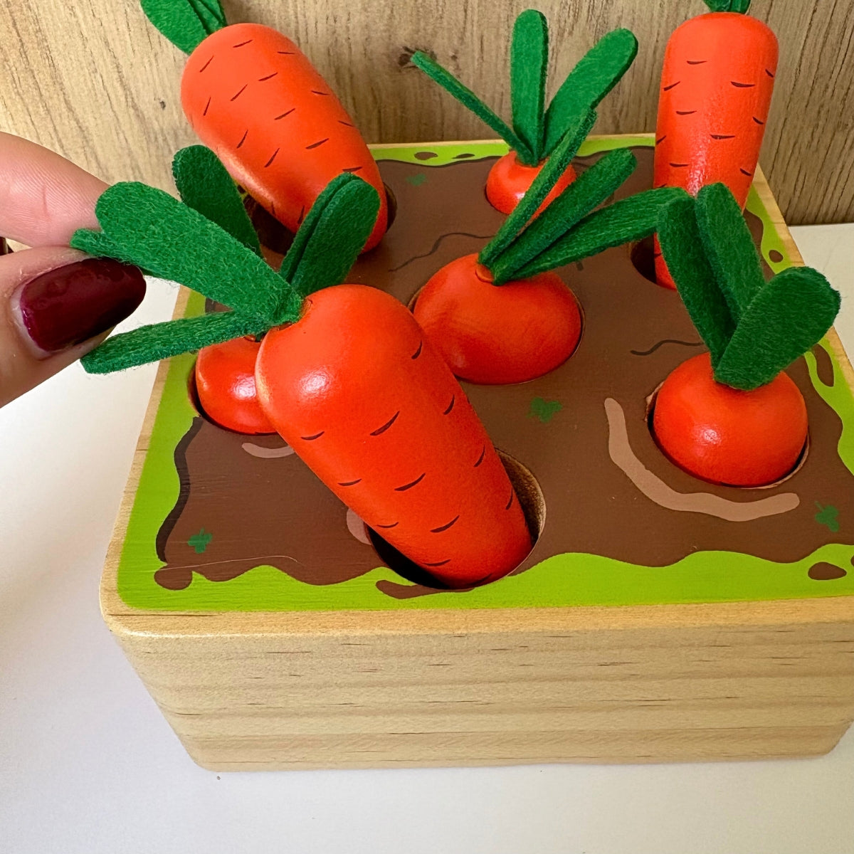 Jeu de carottes à piquer