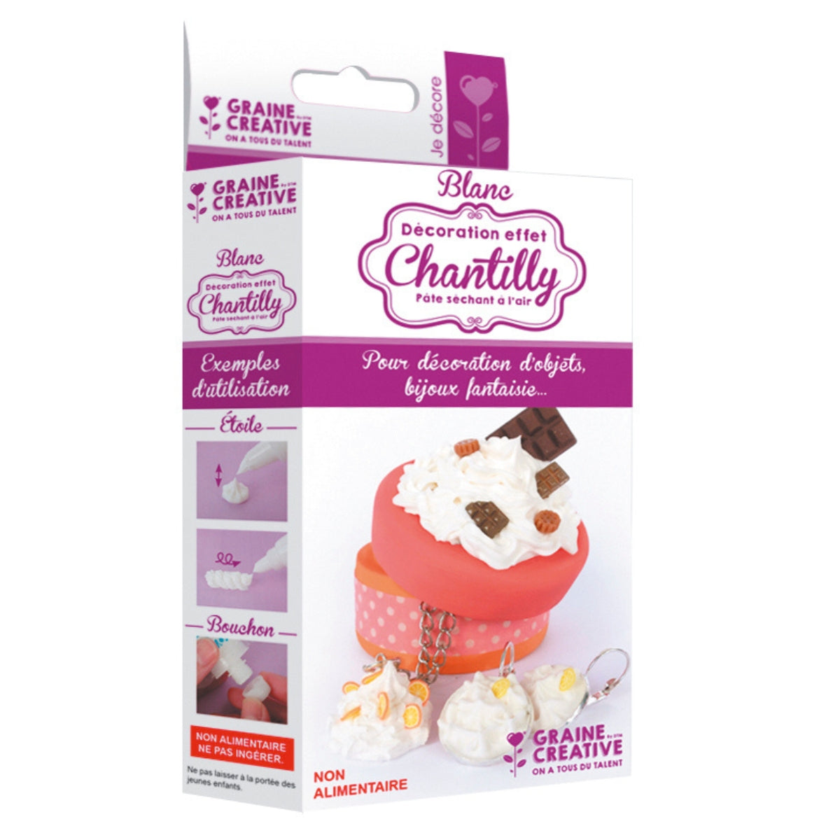 Décoration Effet Chantilly – Pâte Séchant à l’Air