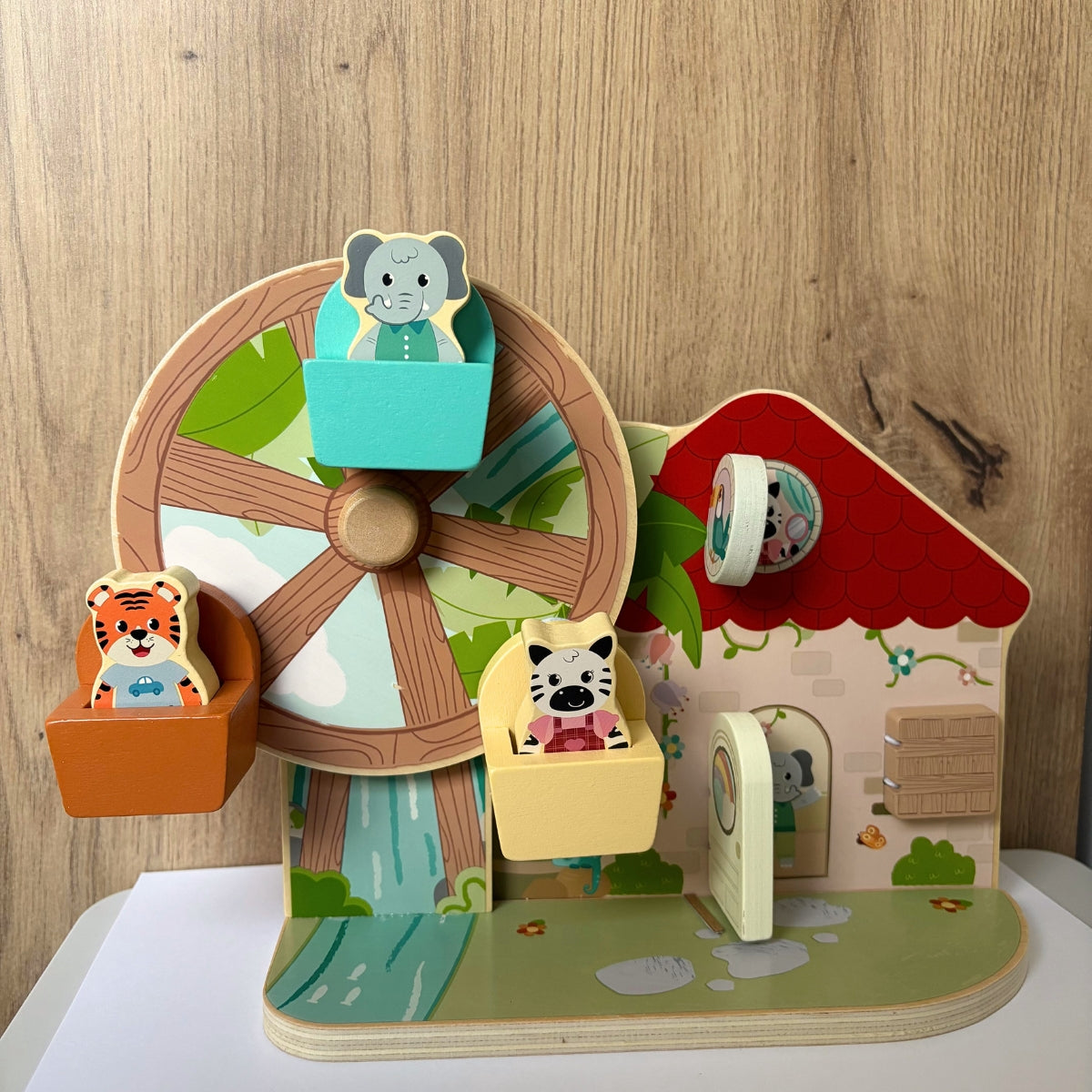 Grande roue "Jungle Friends" en bois