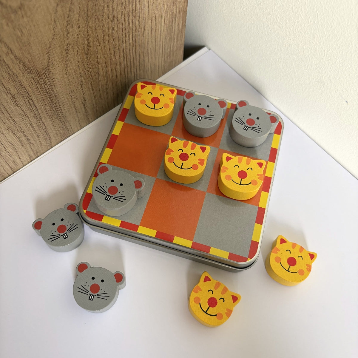 Jeu de voyage magnétique morpion chats et souris