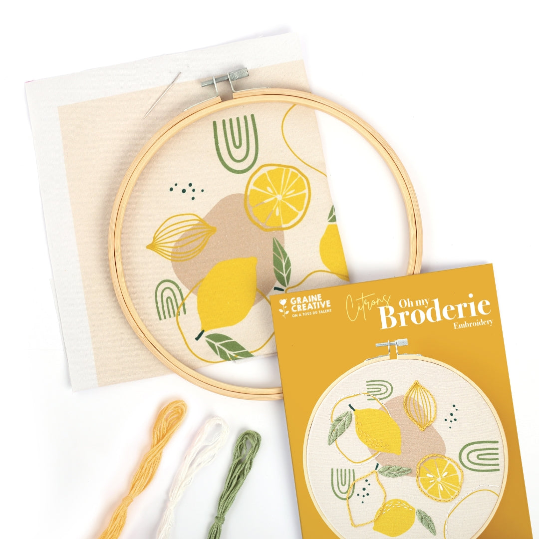 Kit broderie : Citron