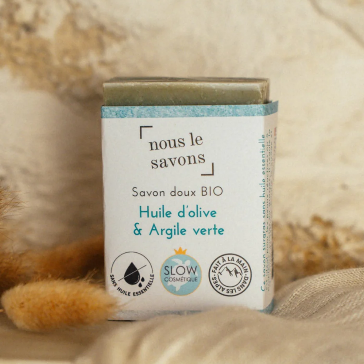 Savon doux à l'argile verte