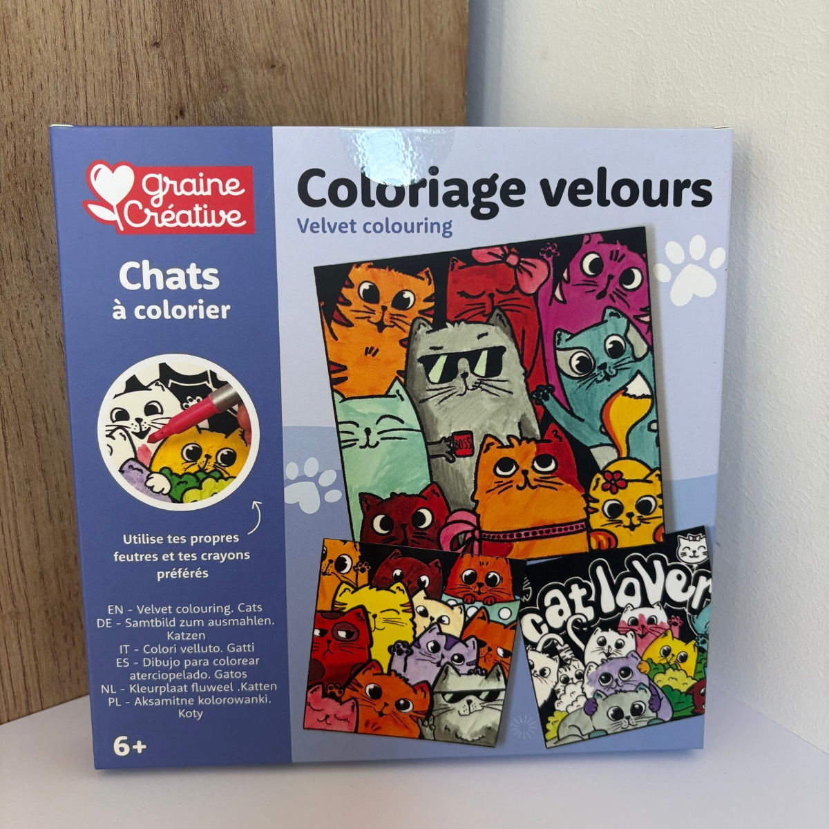 Coloriage Velours – Chats à colorier