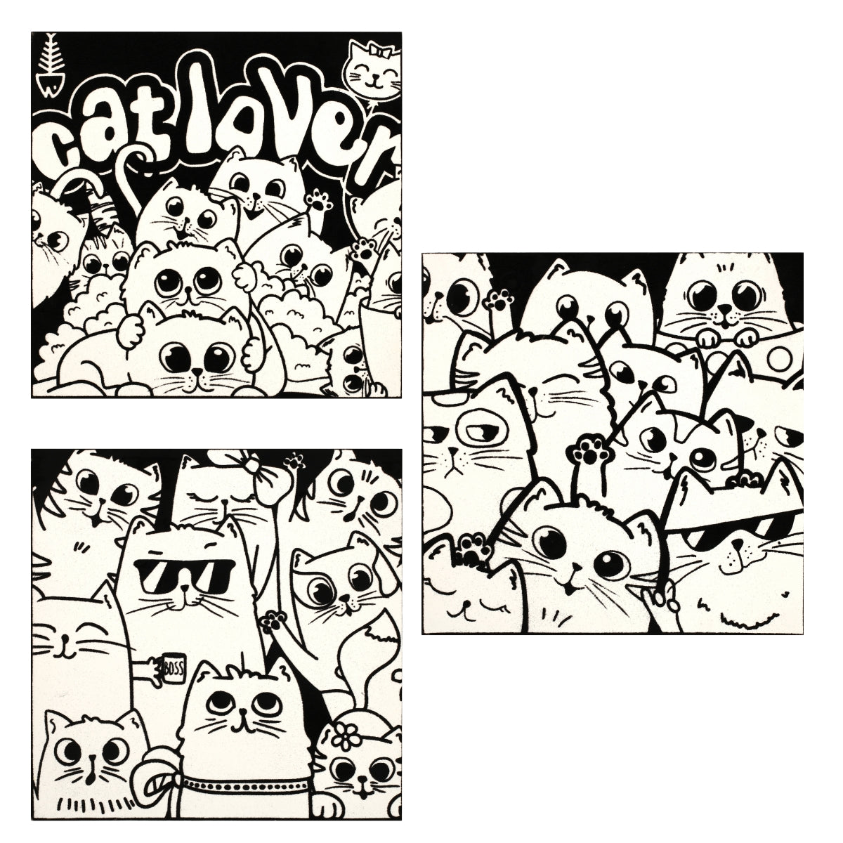 Coloriage Velours – Chats à colorier