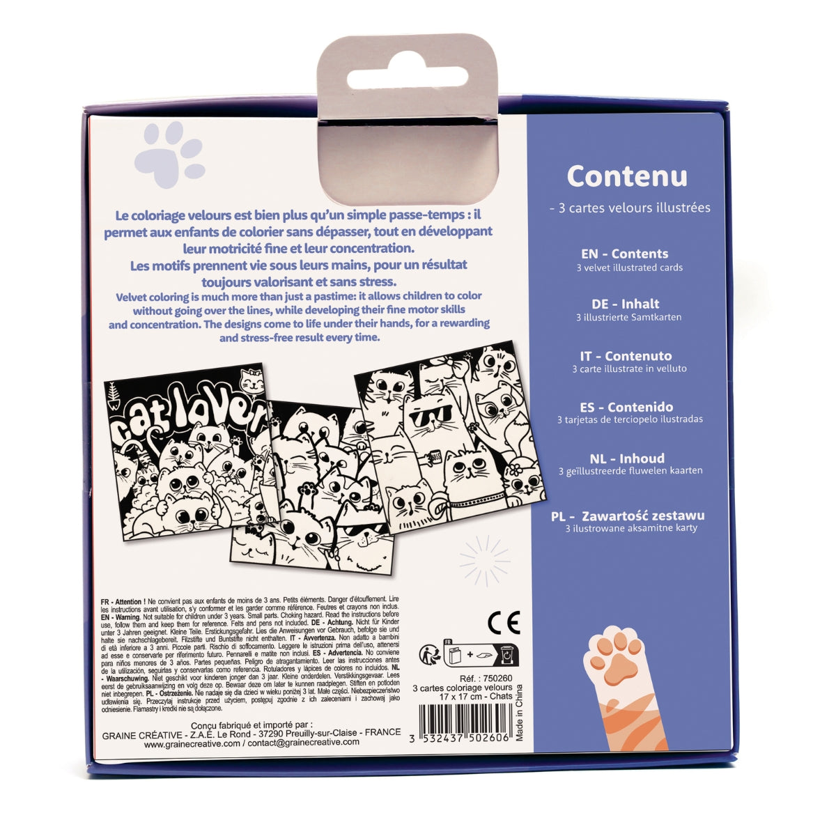 Coloriage Velours – Chats à colorier