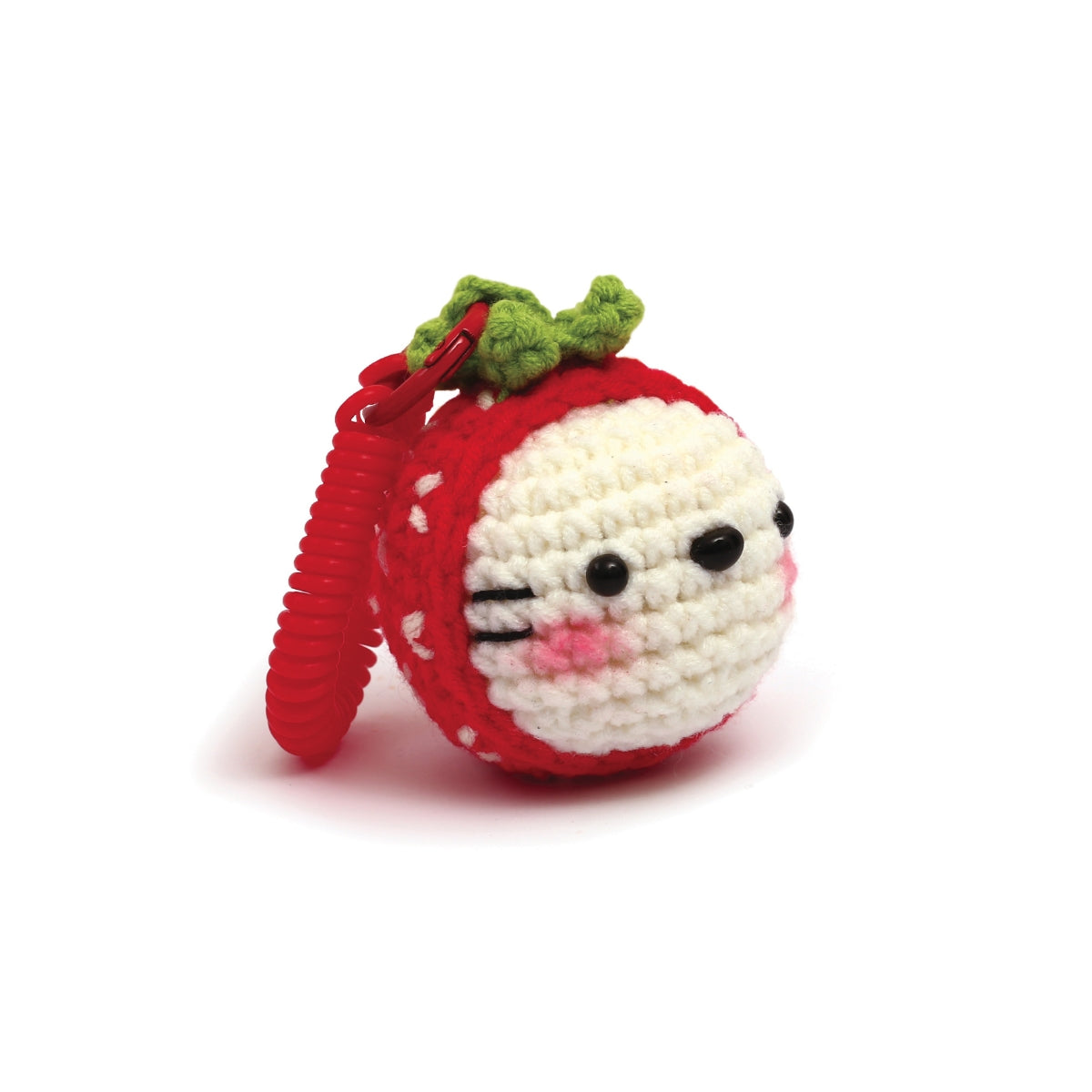 Kit EasyGurumi porte clés – Amigurumi facile “Fraise”