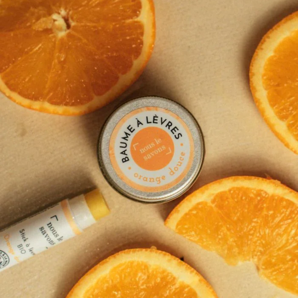 Baume à lèvres orange douce  15g