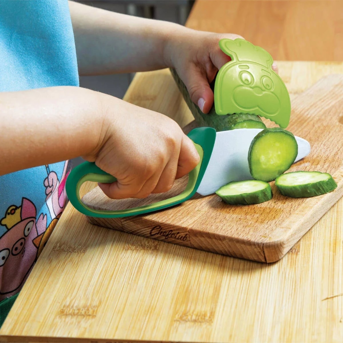 Couteau enfant vert - Chefclub