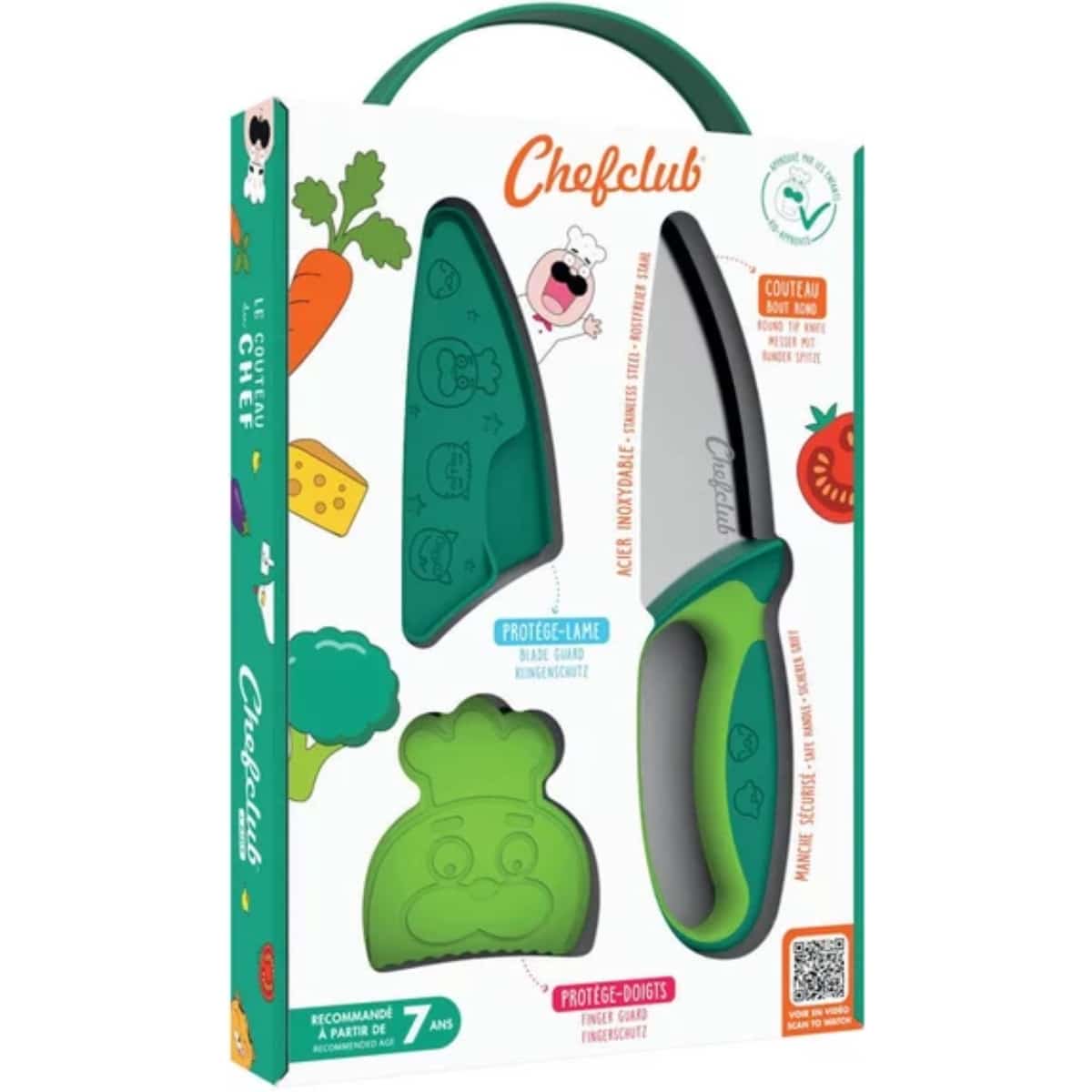 Couteau enfant vert - Chefclub
