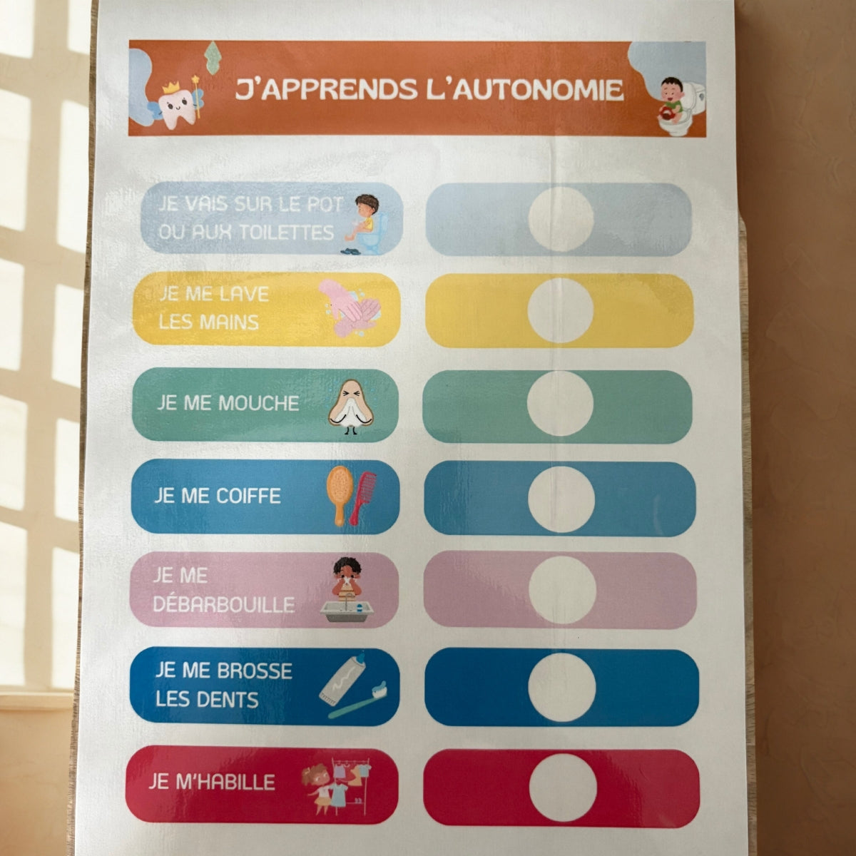 J'apprends l'autonomie