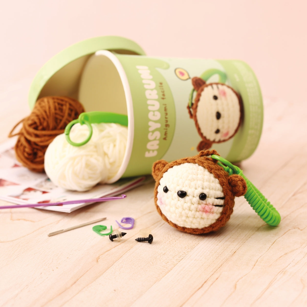 Kit EasyGurumi porte clés – Amigurumi facile “Ourson”