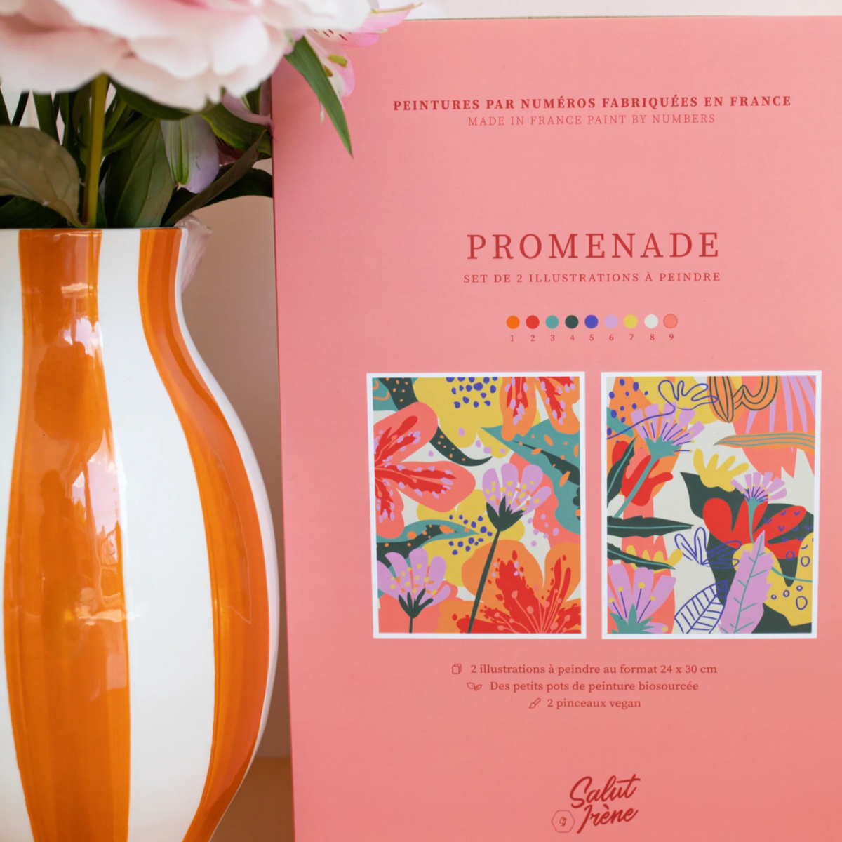 Lot de 2 peintures à numéros : Promenade