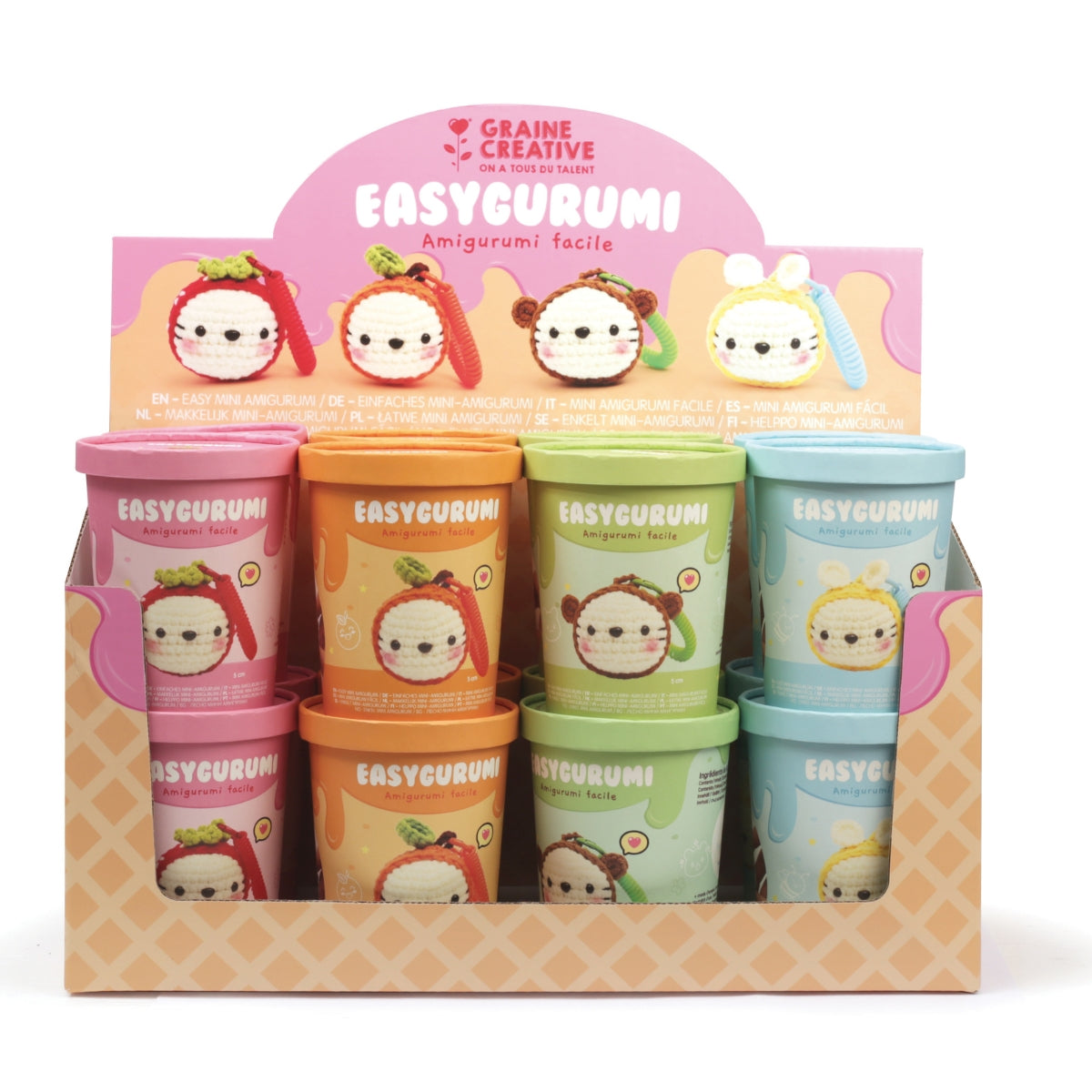 Kit EasyGurumi porte clés – Amigurumi facile “Abeille”