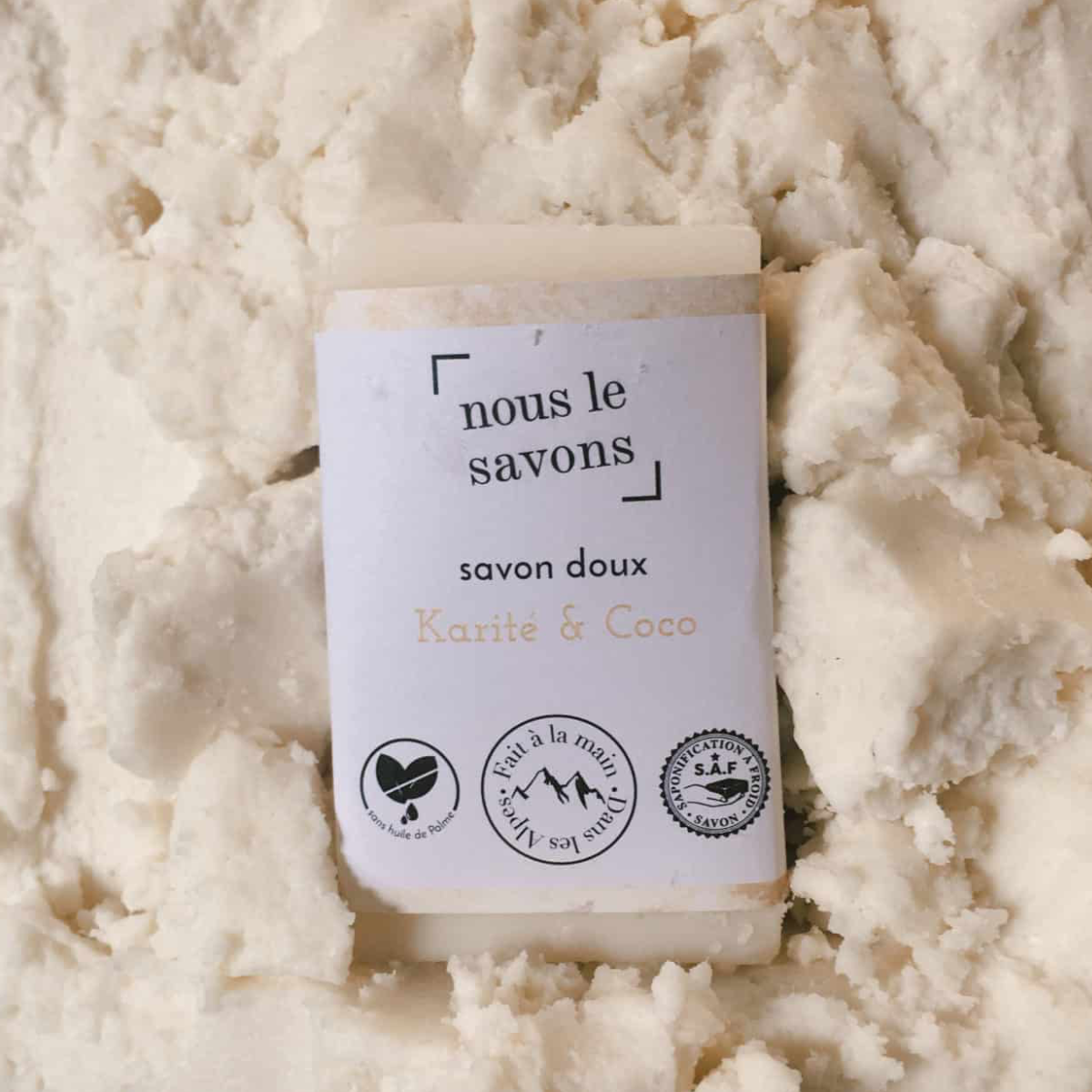 Savon doux au karité-coco - idéal nourrissons