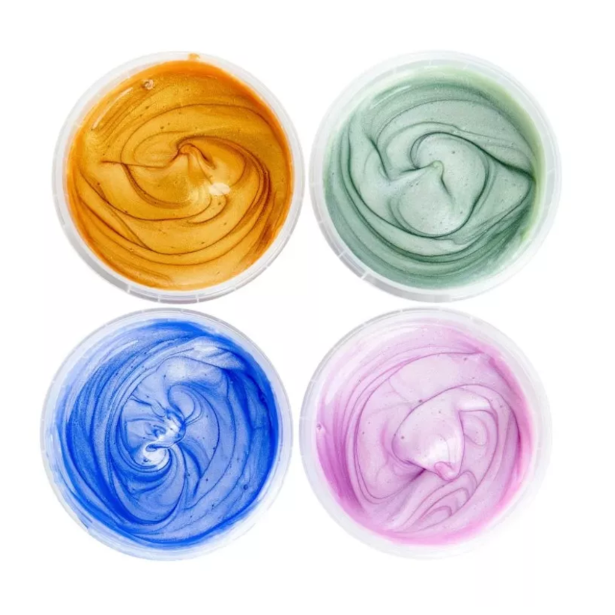 Peinture aux doigts 4 couleurs cristal