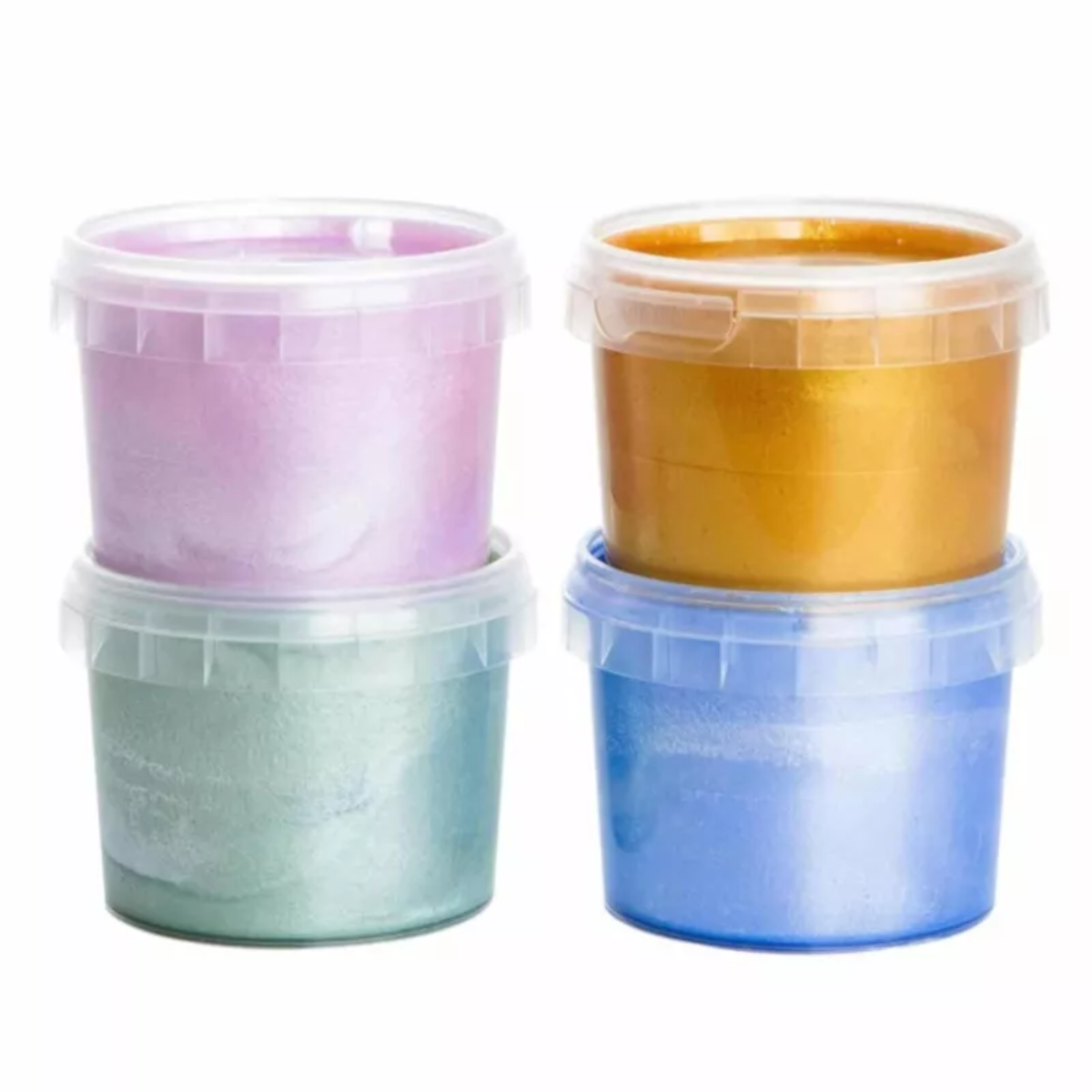 Peinture aux doigts 4 couleurs cristal