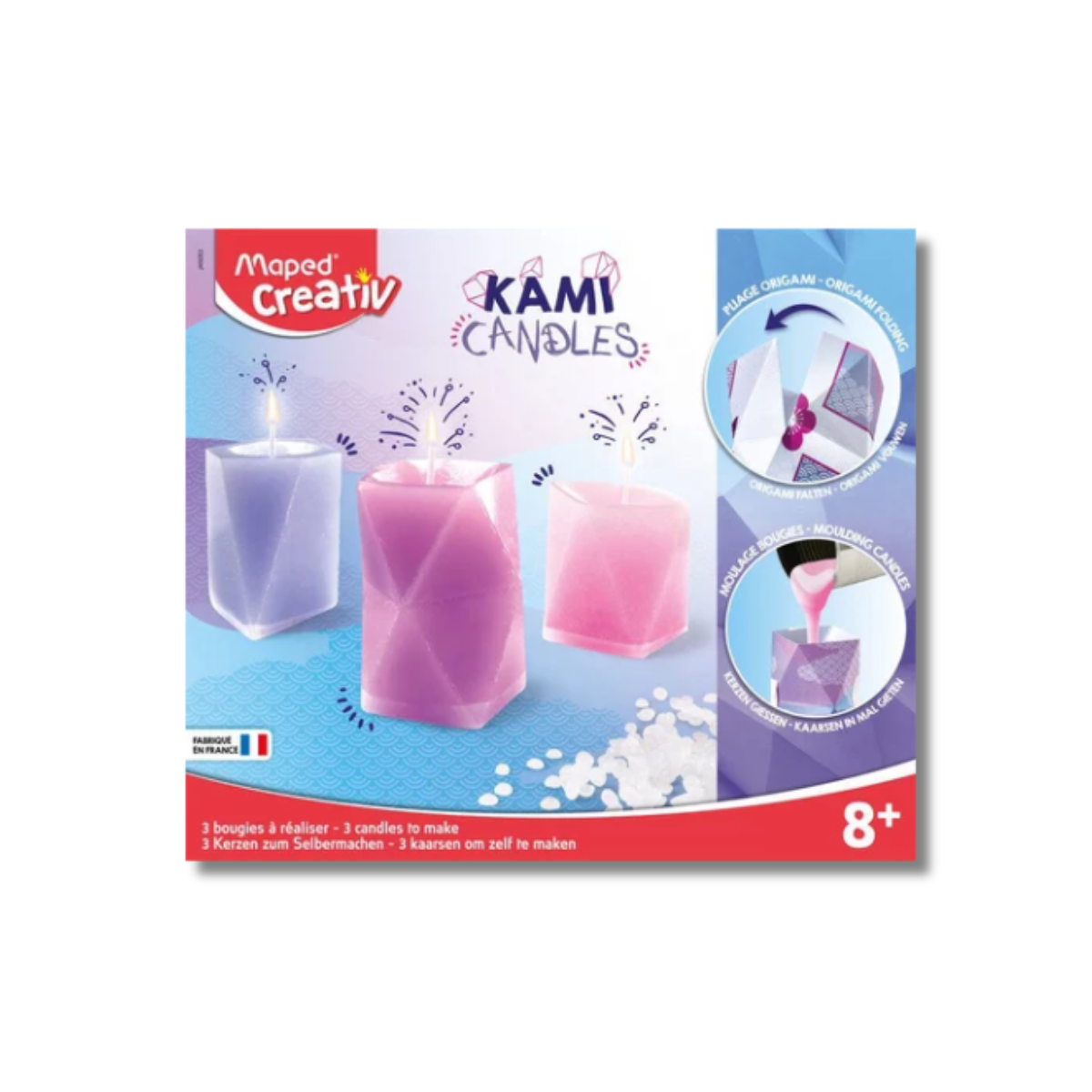 Kit de moulage bougies origami - Maped