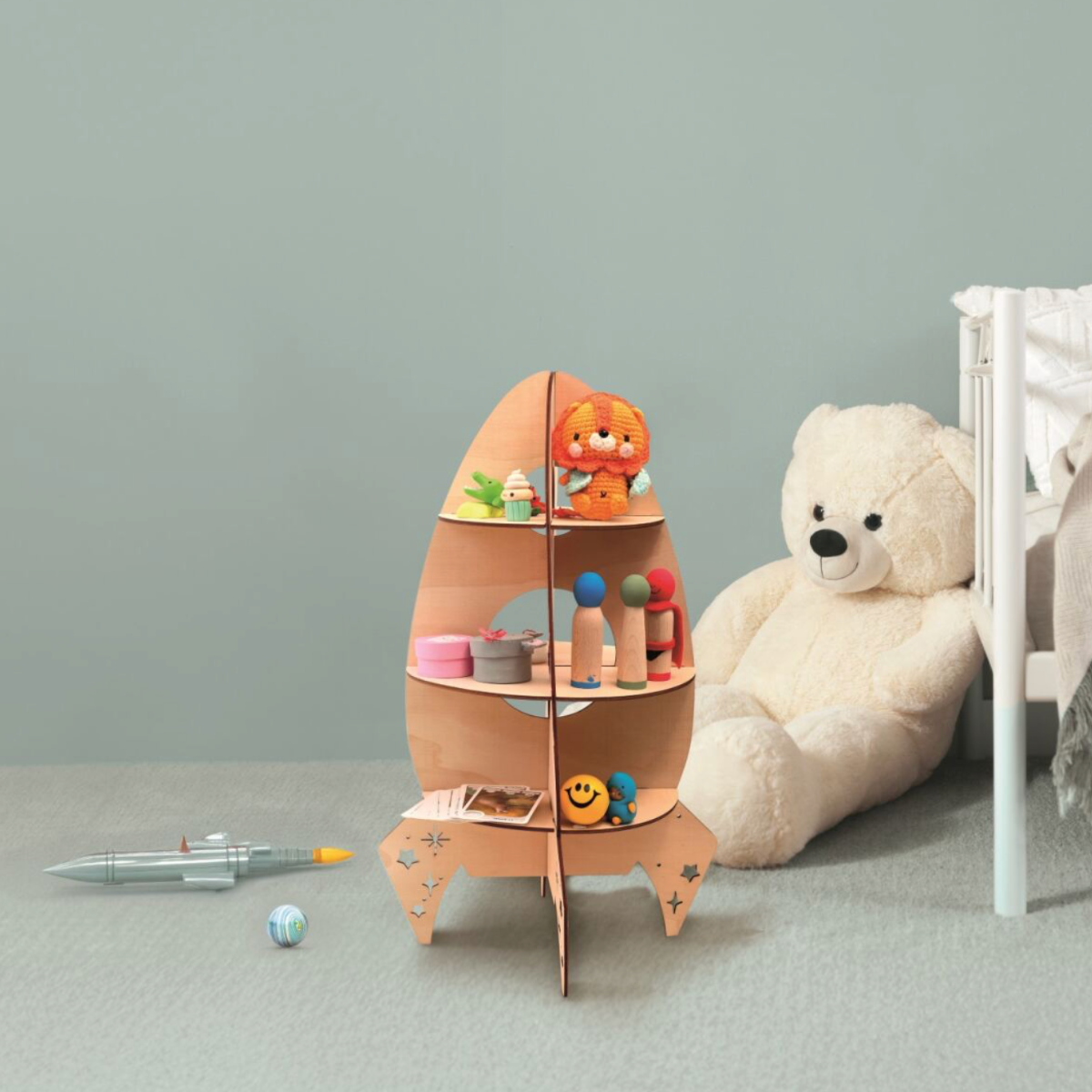 Etagère fusée à construire