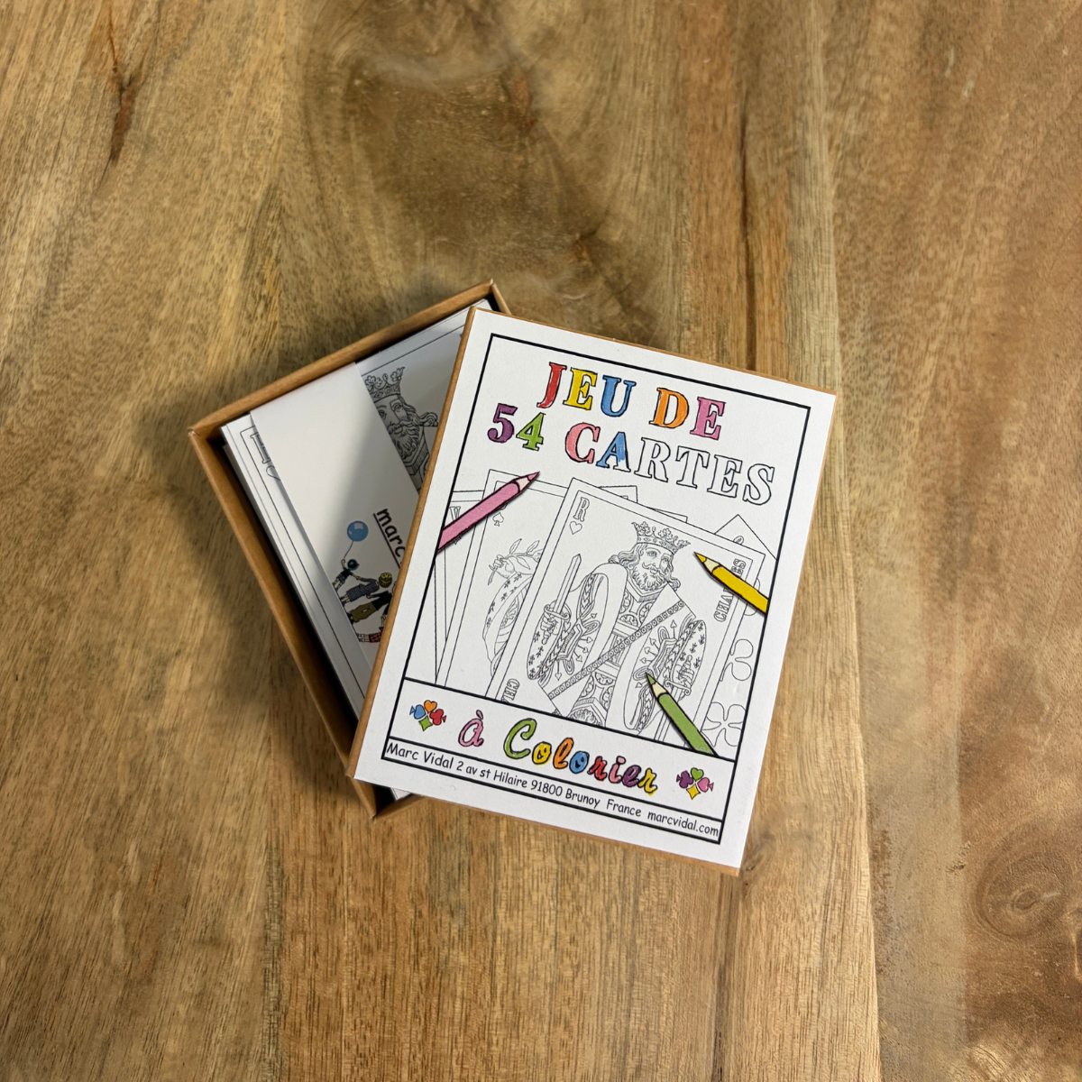 Jeu - 54 cartes à colorier