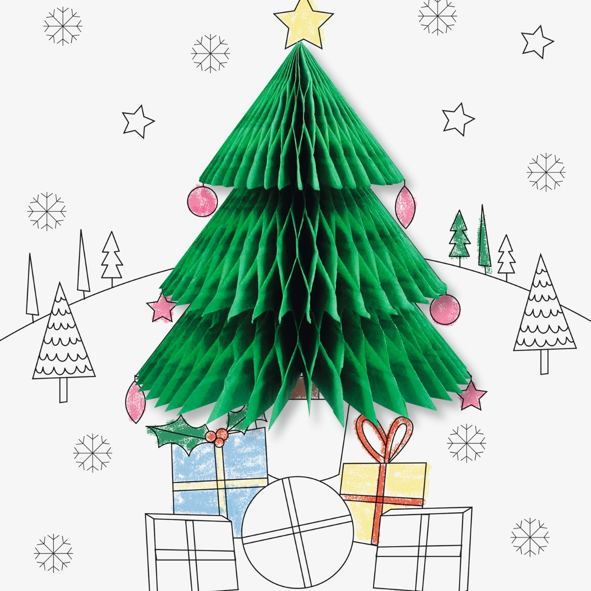 Kit de Coloriage 3D - Noël