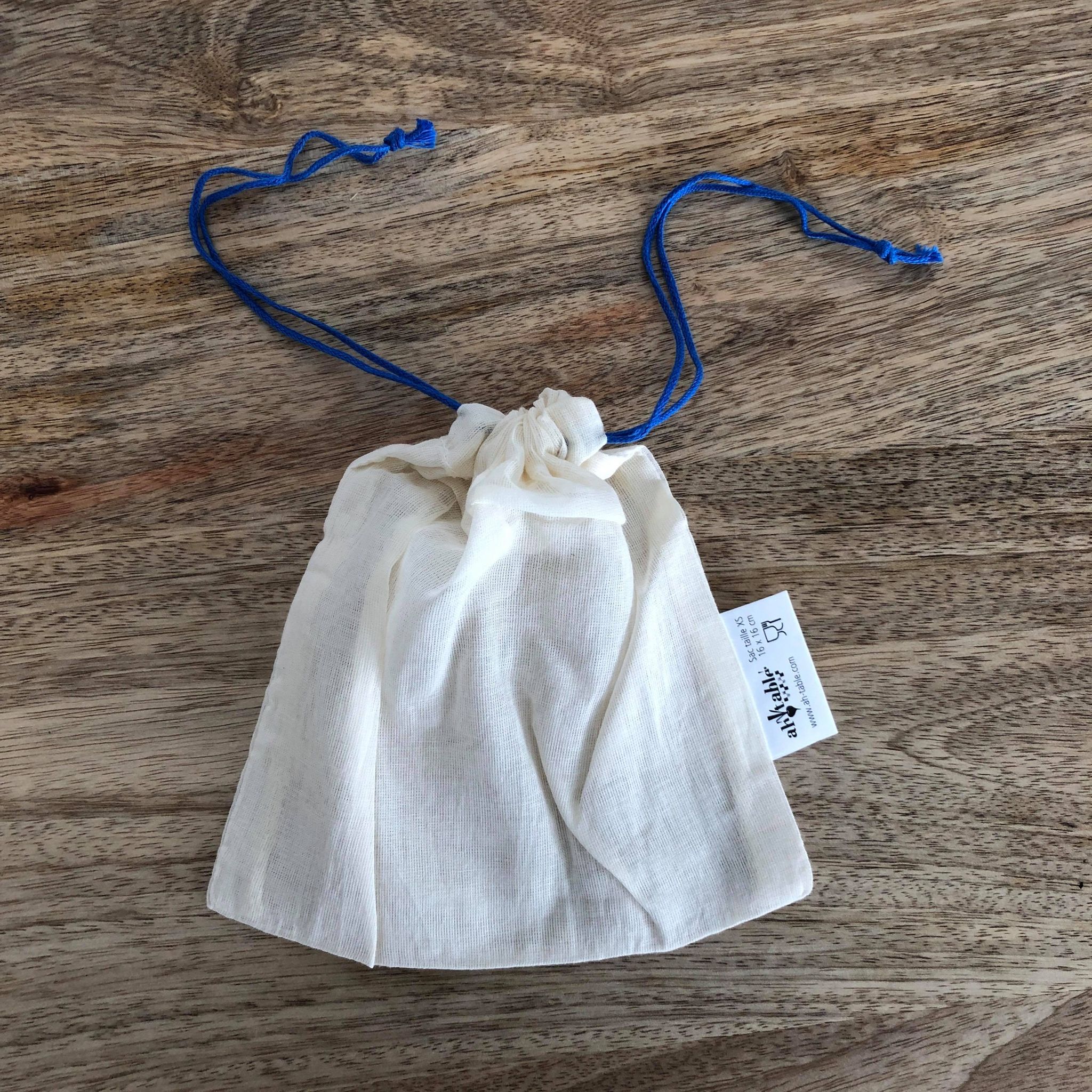 Sacs à vrac en coton bio (Taille au choix)
