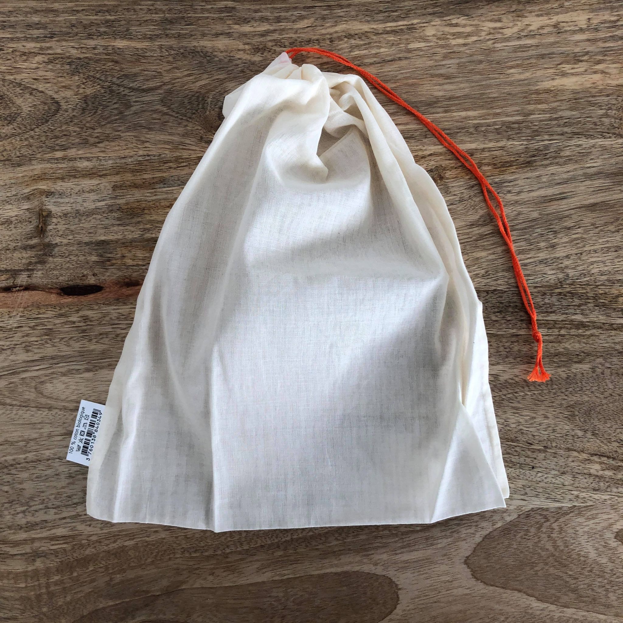 Sacs à vrac en coton bio (Taille au choix)