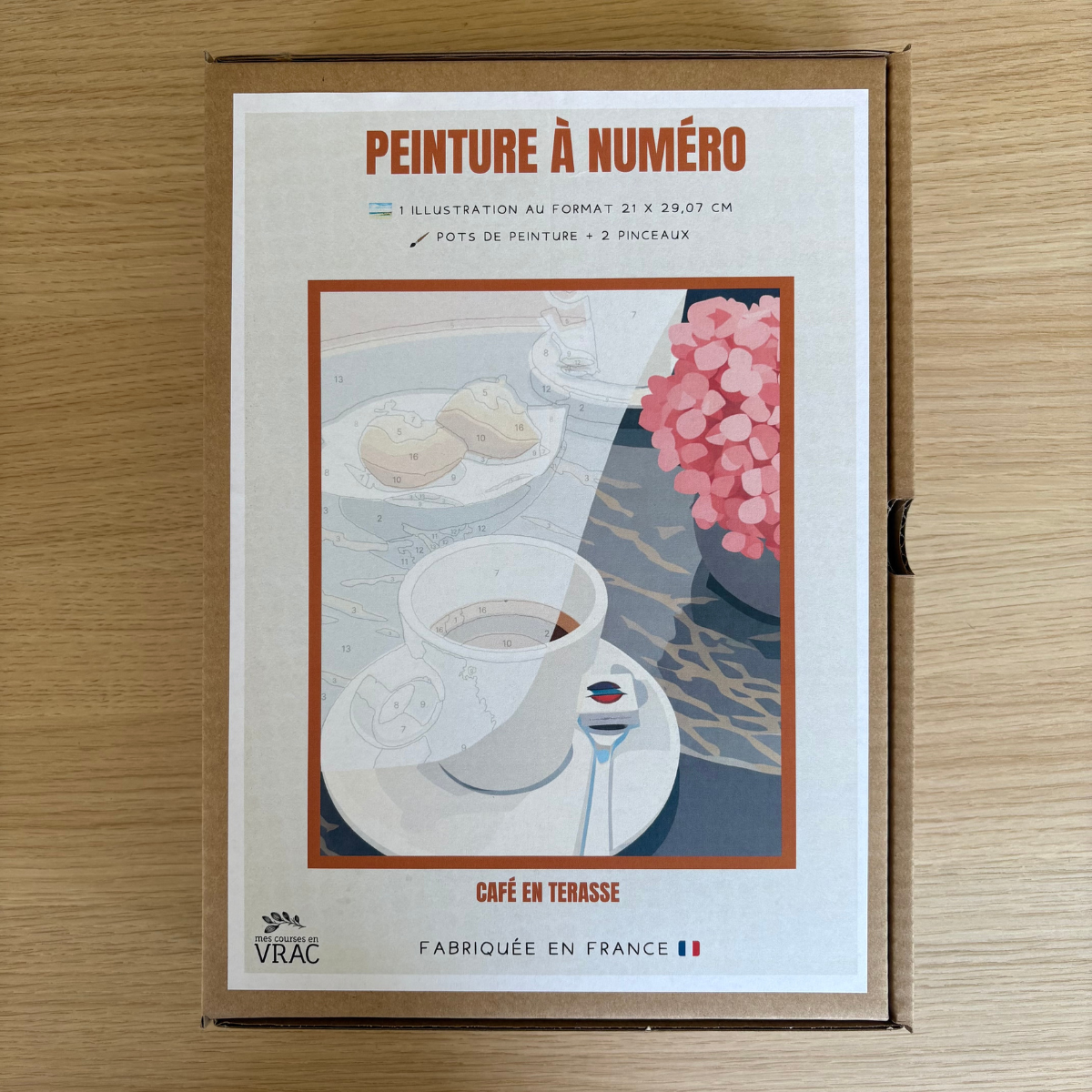 Peinture au numéro - Café en terrasse