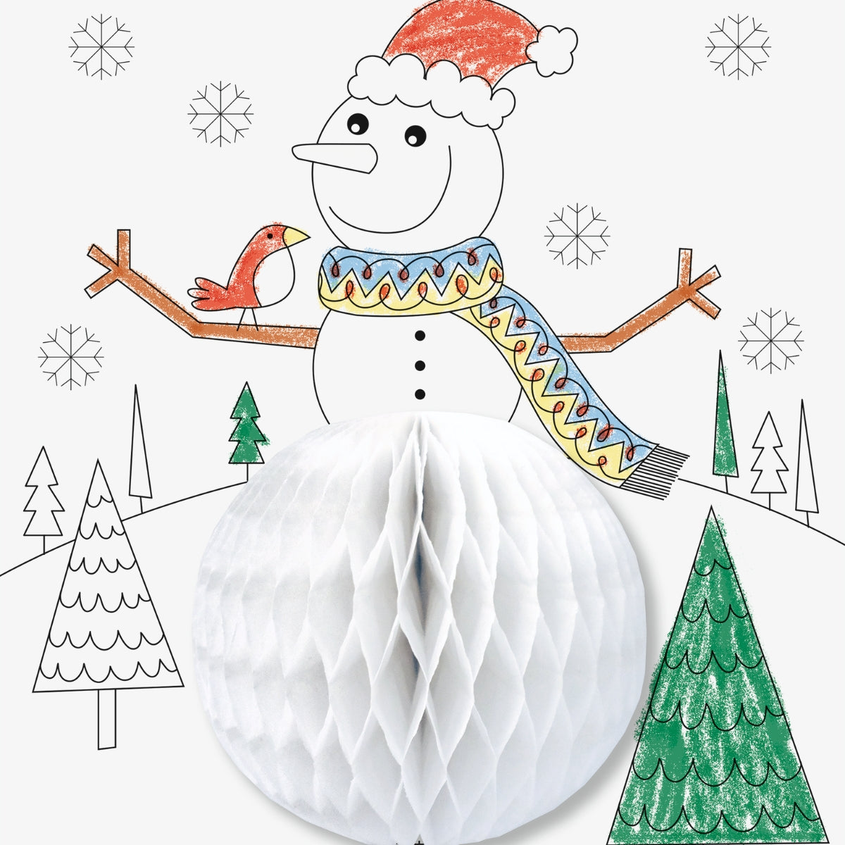 Kit de Coloriage 3D- Hiver