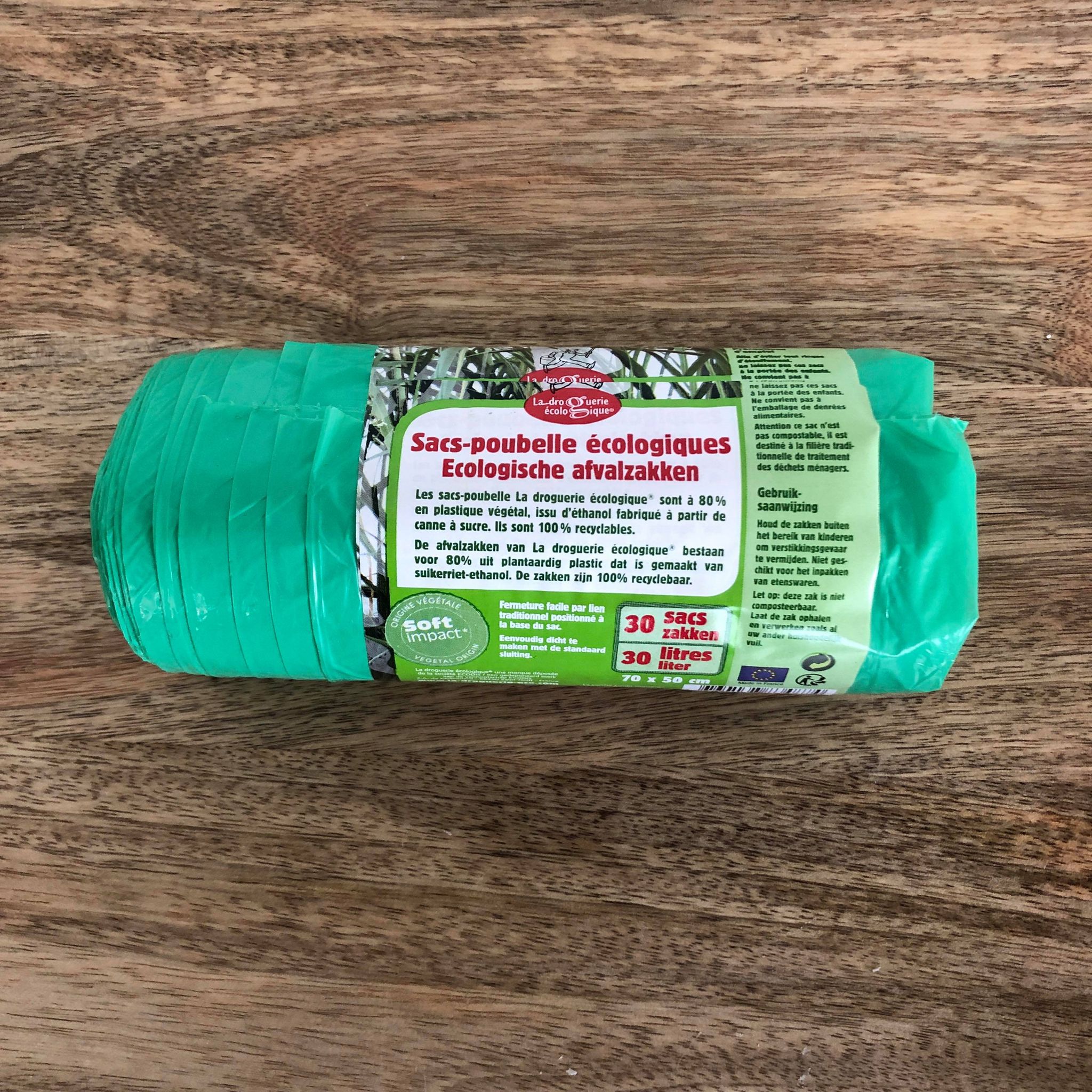 Sacs poubelle écologiques taille au choix - 30 / 50 / 100 L
