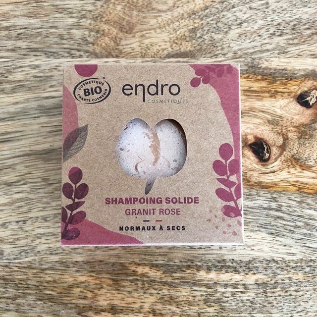 Shampoing solide GRANIT ROSE - Cheveux normaux à secs