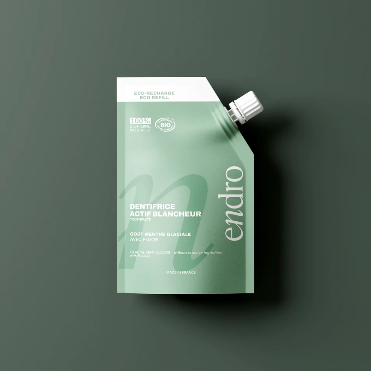 Recharge dentifrice gel fluor BIO - Menthe glaciale