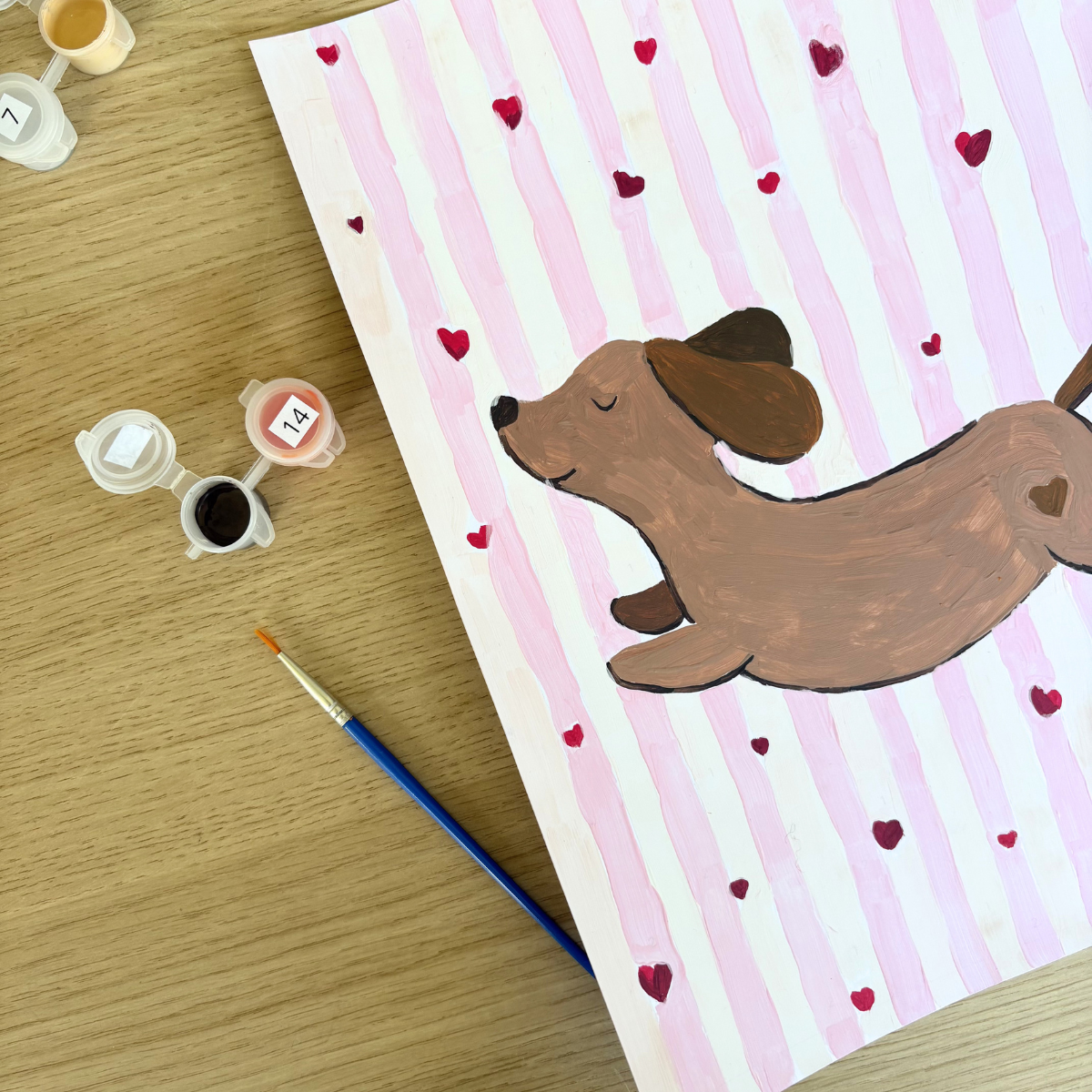 Peinture au numéro - Chien Teckel
