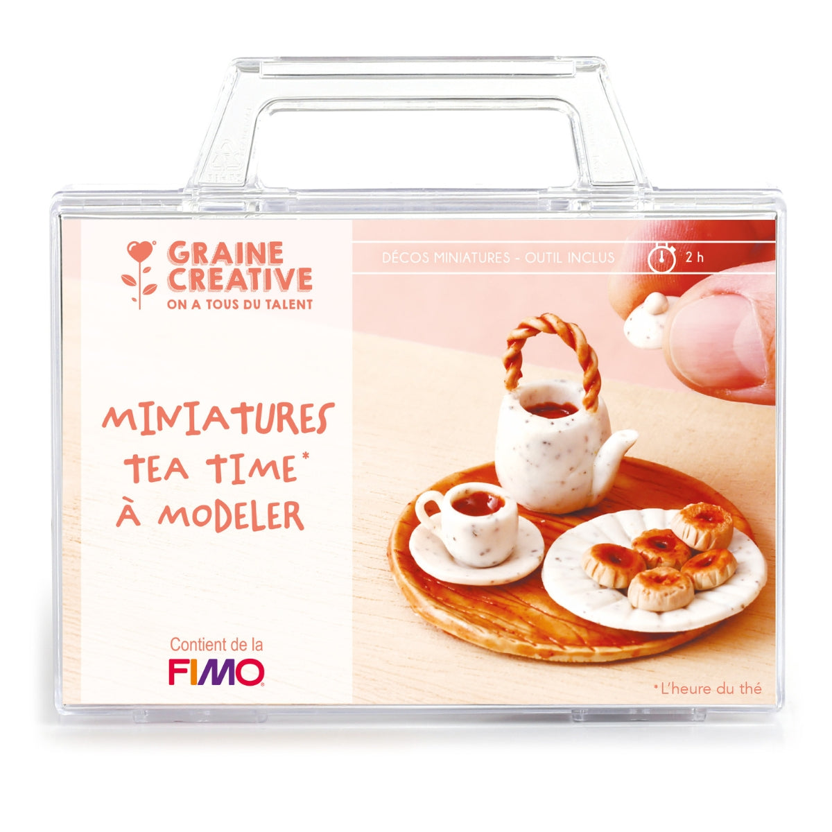 Kit FIMO miniatures - Tea time à modeler