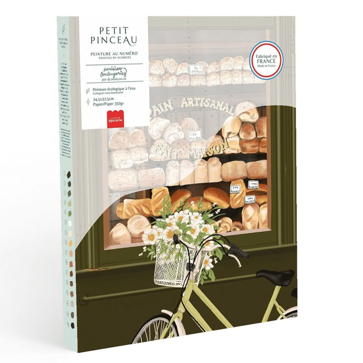 Kit peinture au numéro Boulangerie Parisienne 30 cm x 40 cm