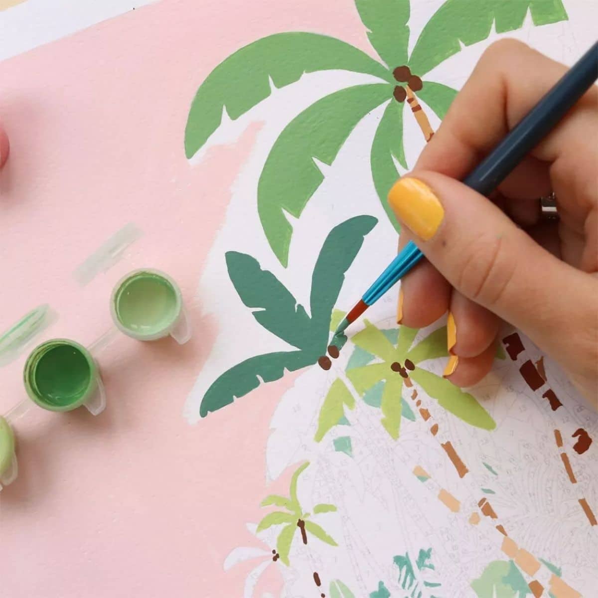 Kit peinture au numéro Bora Bora 30 cm x 40 cm