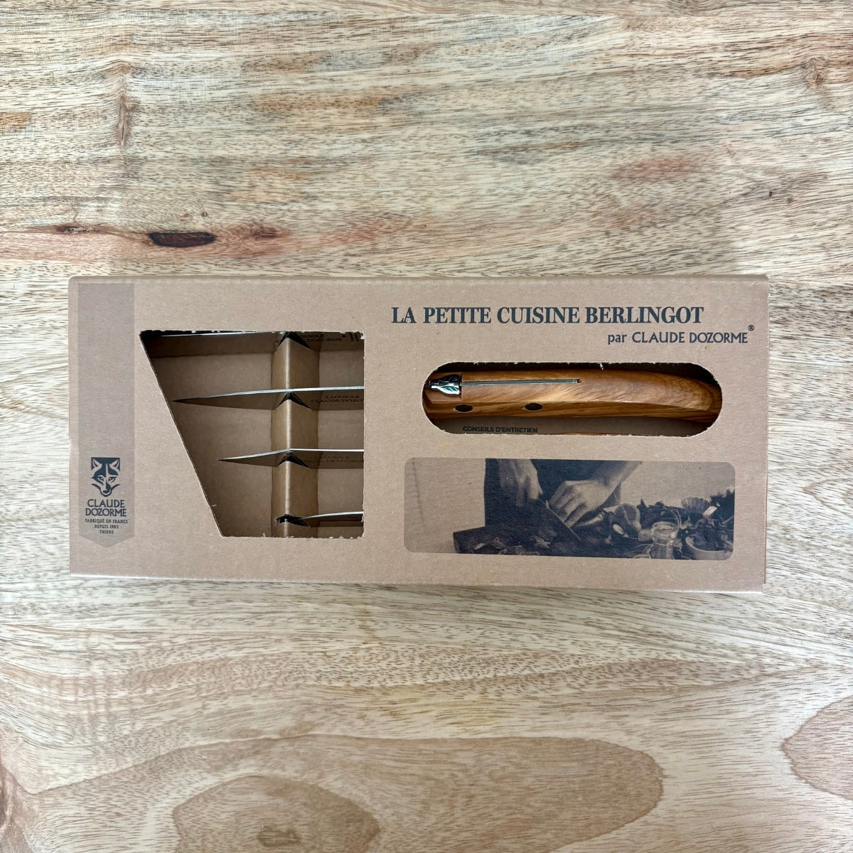 Coffret de 4 couteaux La Petite Cuisine Berlingot - CLAUDE DOZORME