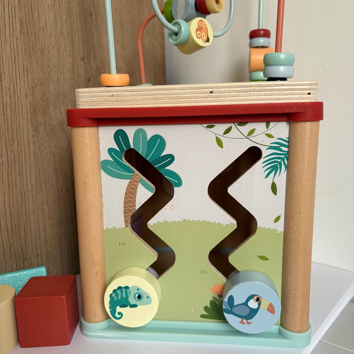 Cube de motricité « Jungle Friends » en bois