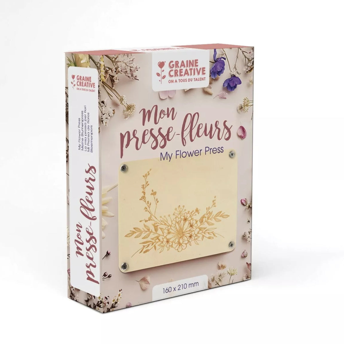 Mon presse fleurs gravé