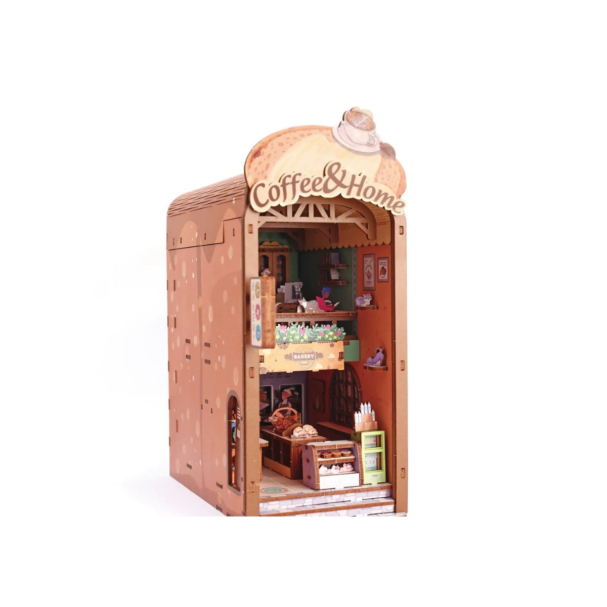 Maquette 3D Bois Cosy Coffee | Kit Modélisme Miniature à Construire