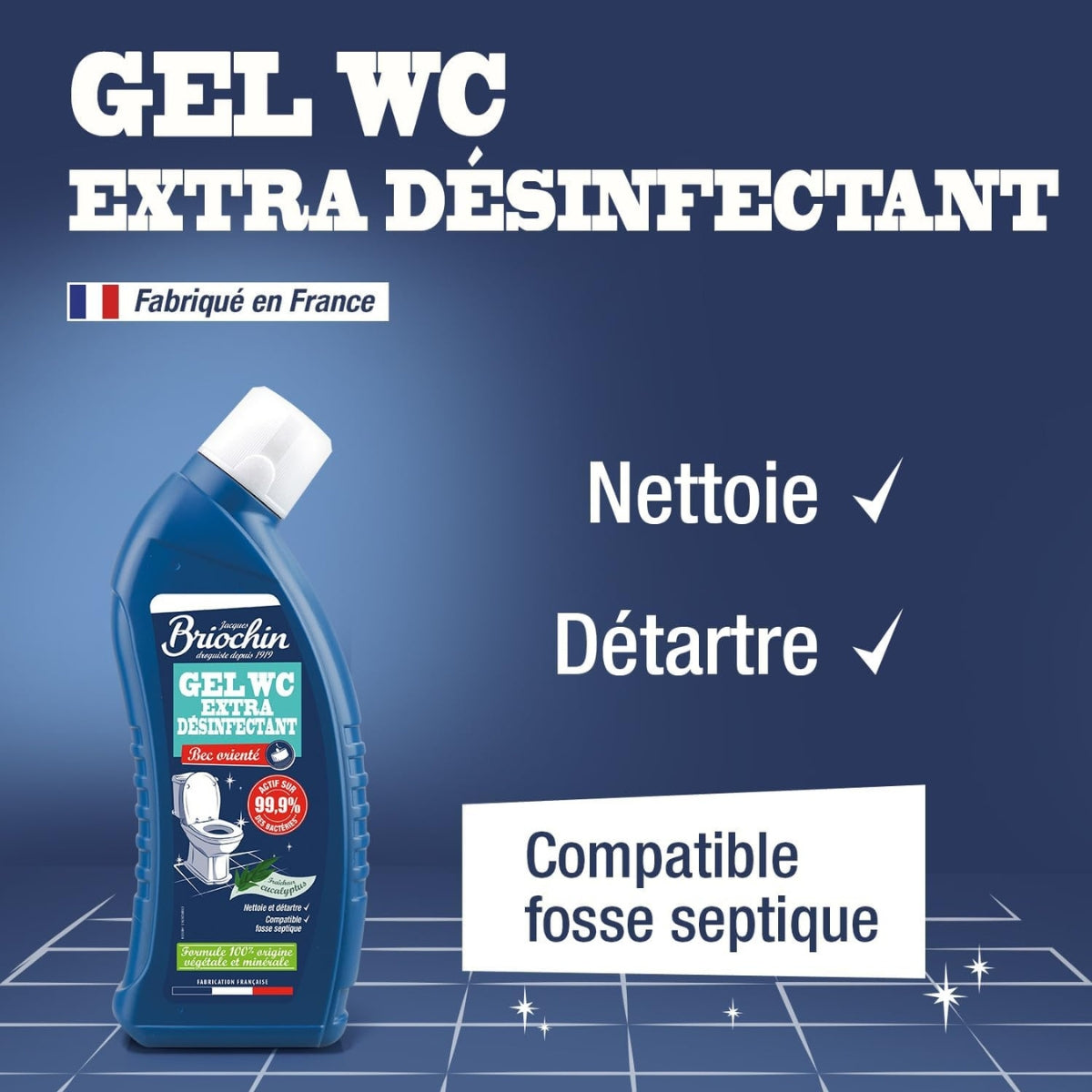 Gel vinaigre ménager 750 ml – certifié Ecocert