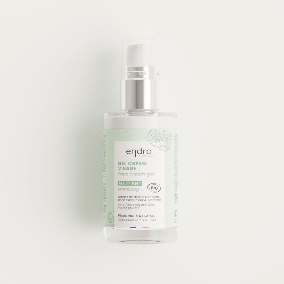 Gel-crème visage matifiant BIO